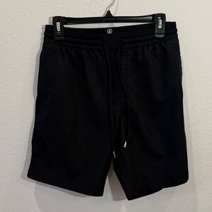 Volcom Black Drawstring Shorts